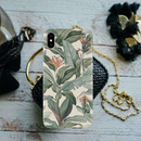Green Leafs Printed Slim Cases and Cover for iPhone XS Max
