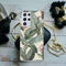 Green Leafs Printed Slim Cases and Cover for Galaxy S21 Ultra