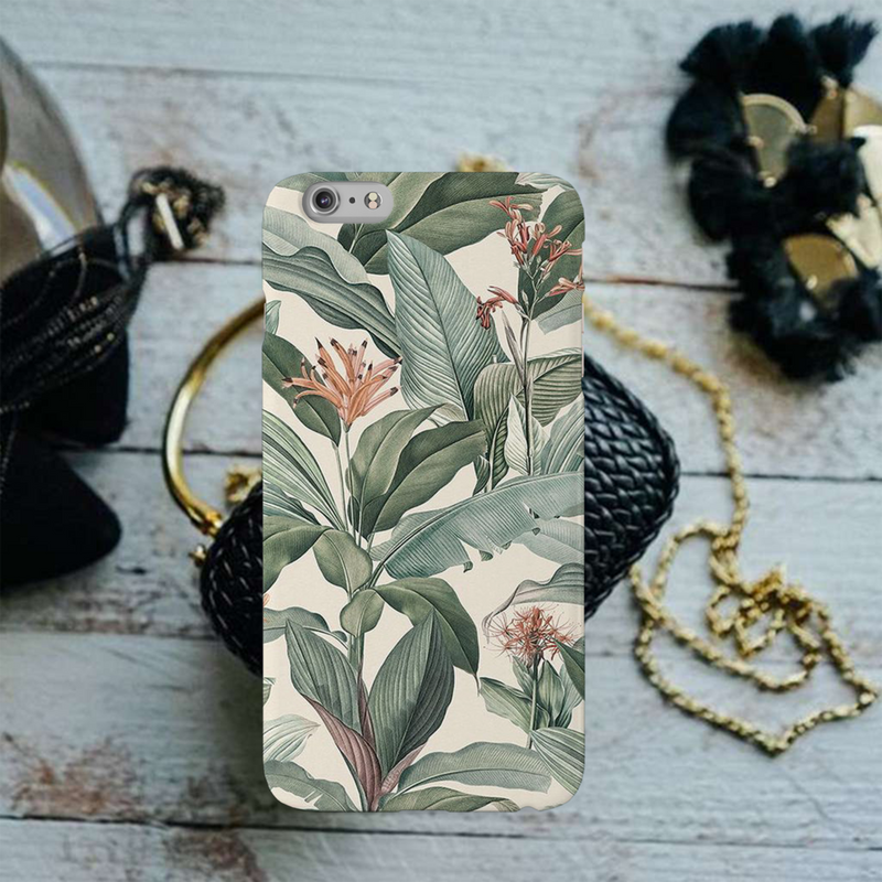 Green Leafs Printed Slim Cases and Cover for iPhone 6 Plus