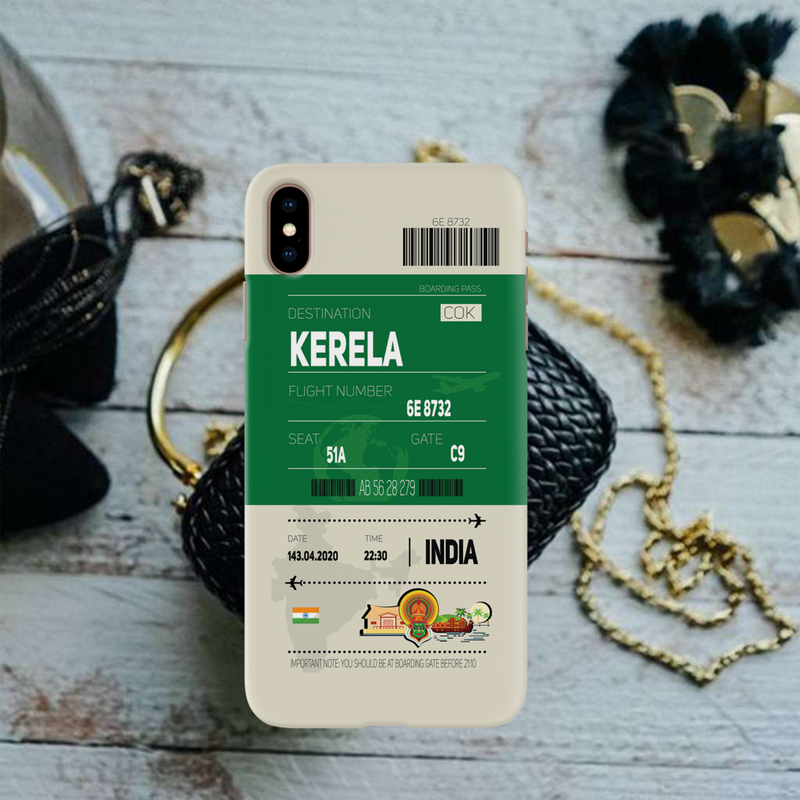 Kerala ticket Printed Slim Cases and Cover for iPhone XS Max
