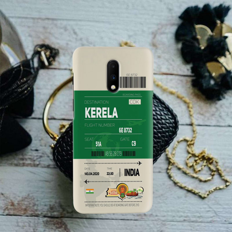 Kerala ticket Printed Slim Cases and Cover for OnePlus 7