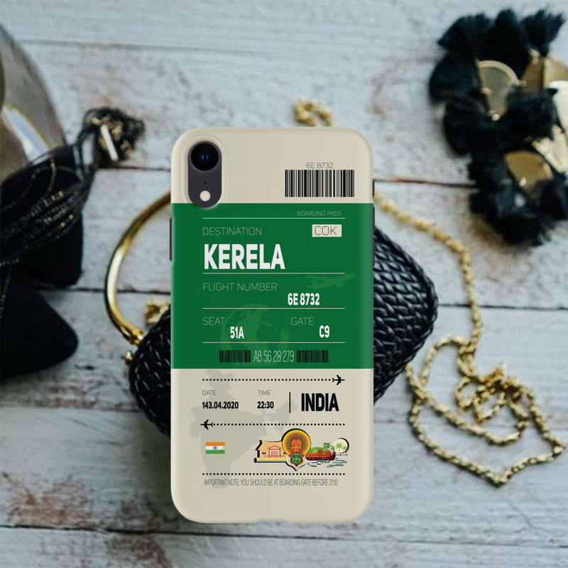 Kerala ticket Printed Slim Cases and Cover for iPhone XR
