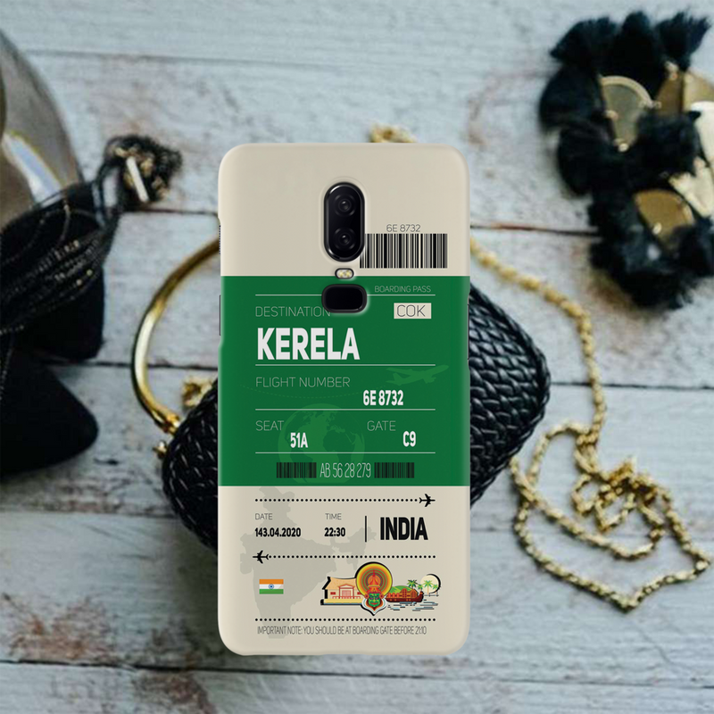 Kerala ticket Printed Slim Cases and Cover for OnePlus 6