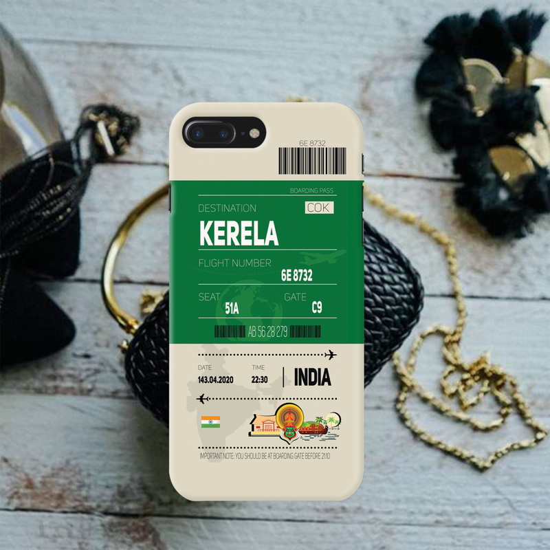 Kerala ticket Printed Slim Cases and Cover for iPhone 8 Plus