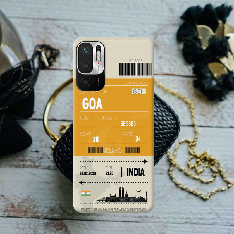 Goa ticket Printed Slim Cases and Cover for Redmi Note 10T