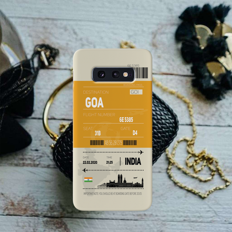 Goa ticket Printed Slim Cases and Cover for Galaxy S10E