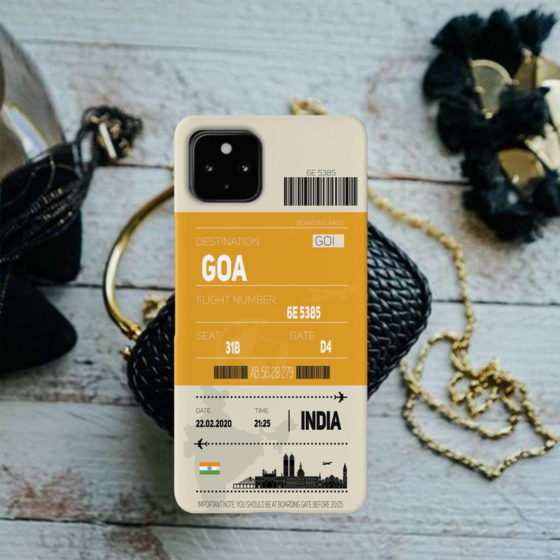 Goa ticket Printed Slim Cases and Cover for Pixel 4A