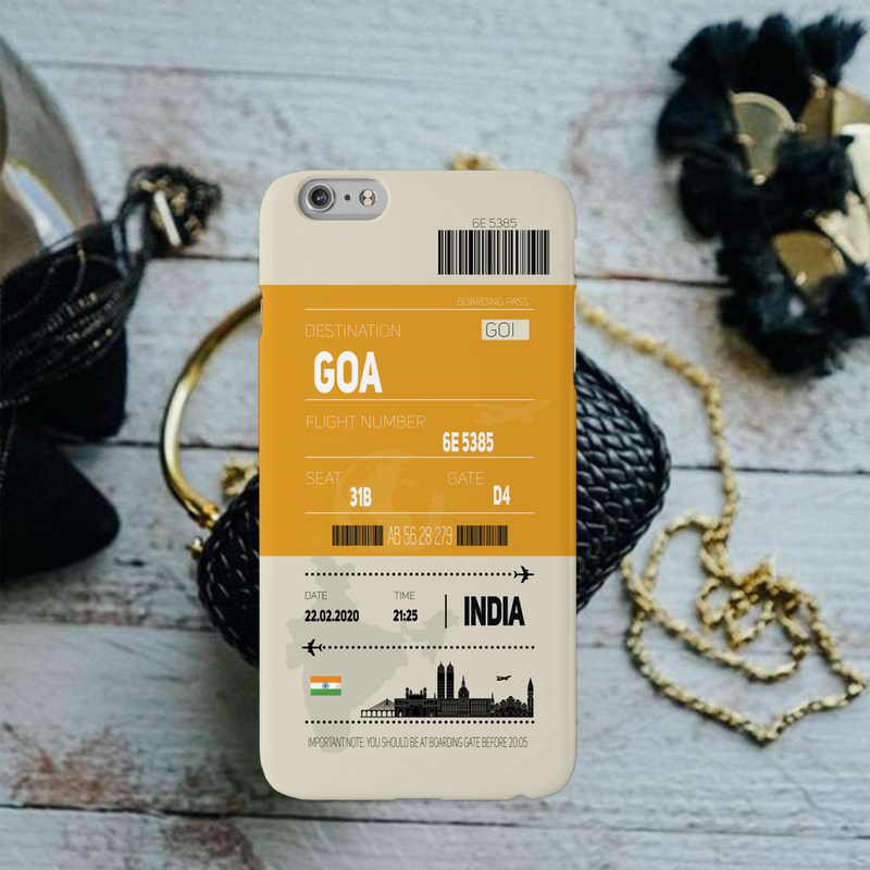 Goa ticket Printed Slim Cases and Cover for iPhone 6 Plus