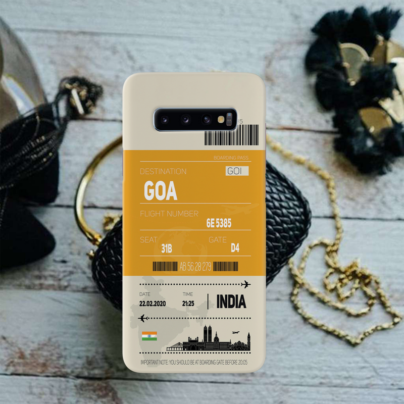 Goa ticket Printed Slim Cases and Cover for Galaxy S10
