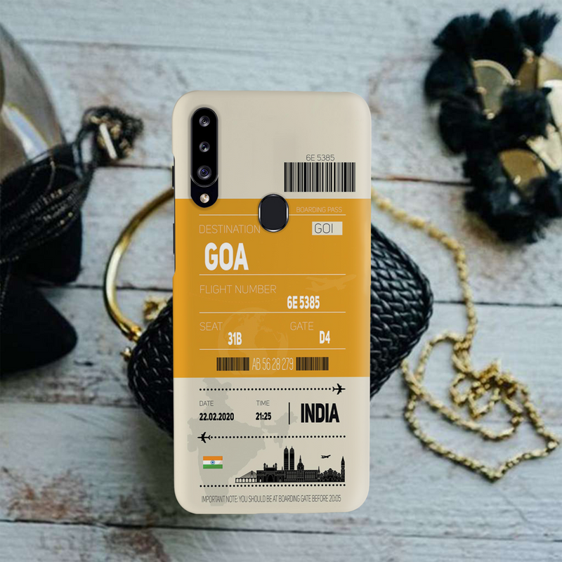 Goa ticket Printed Slim Cases and Cover for Galaxy A20S
