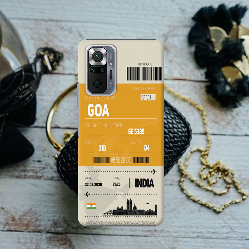 Goa ticket Printed Slim Cases and Cover for Redmi Note 10 Pro