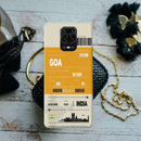 Goa ticket Printed Slim Cases and Cover for Redmi Note 9 Pro Max