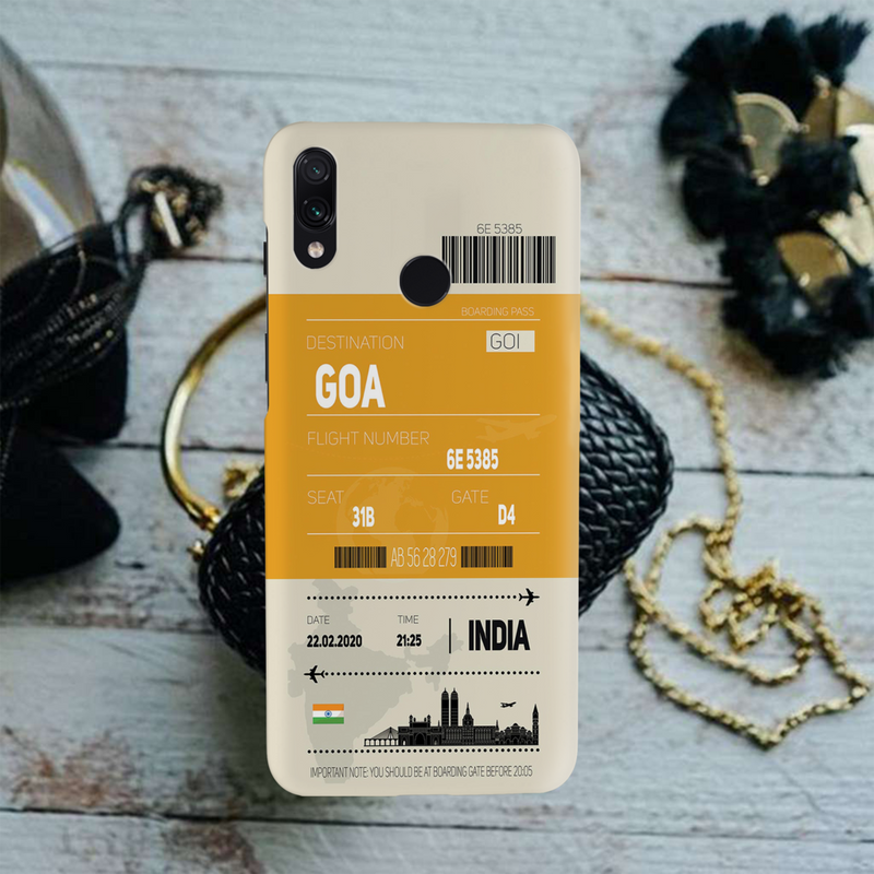 Goa ticket Printed Slim Cases and Cover for Redmi Note 7 Pro