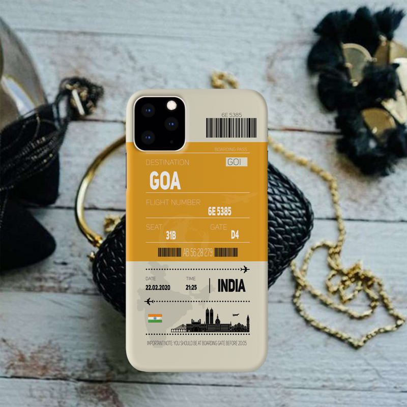 Goa ticket Printed Slim Cases and Cover for iPhone 11 Pro