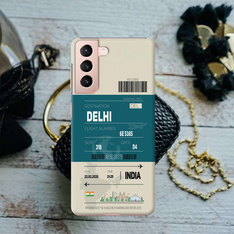 Delhi ticket Printed Slim Cases and Cover for Galaxy S21