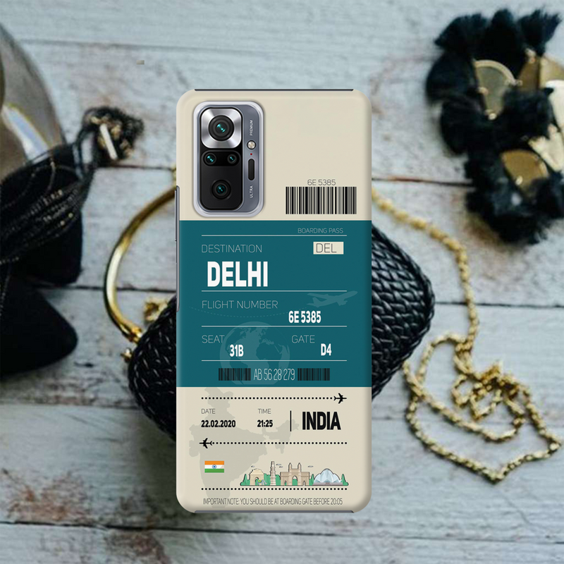 Delhi ticket Printed Slim Cases and Cover for Redmi Note 10 Pro