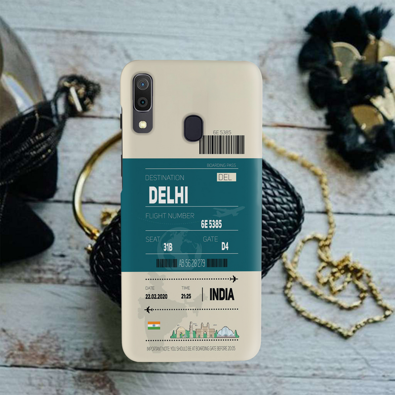 Delhi ticket Printed Slim Cases and Cover for Galaxy A20