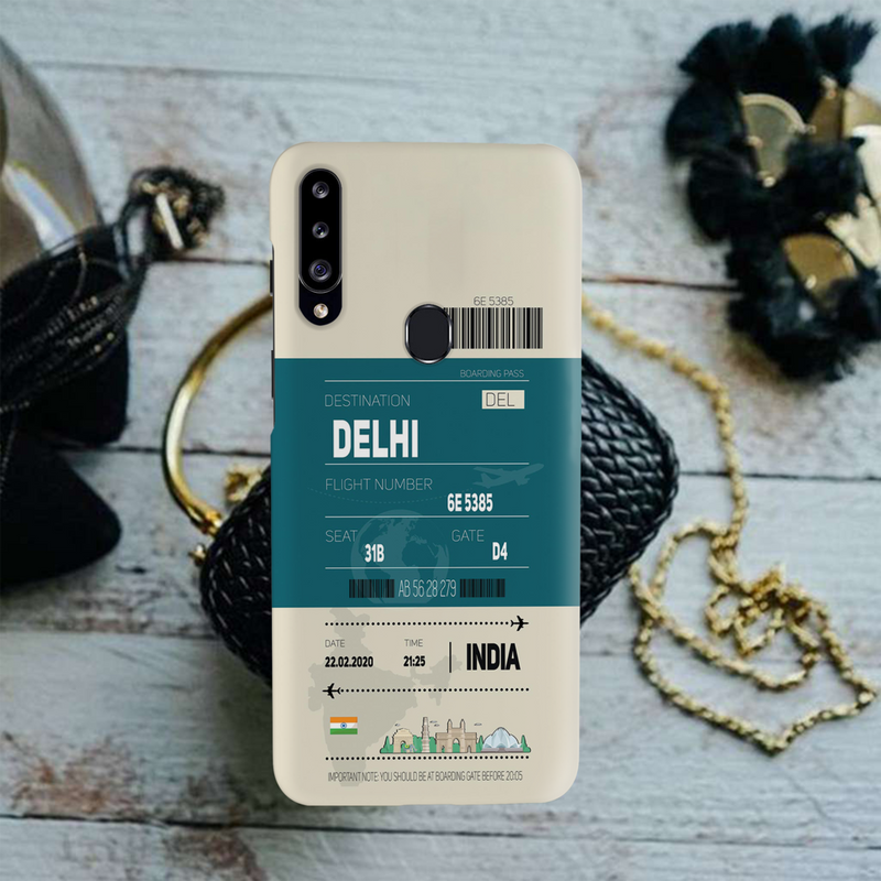 Delhi ticket Printed Slim Cases and Cover for Galaxy A20S