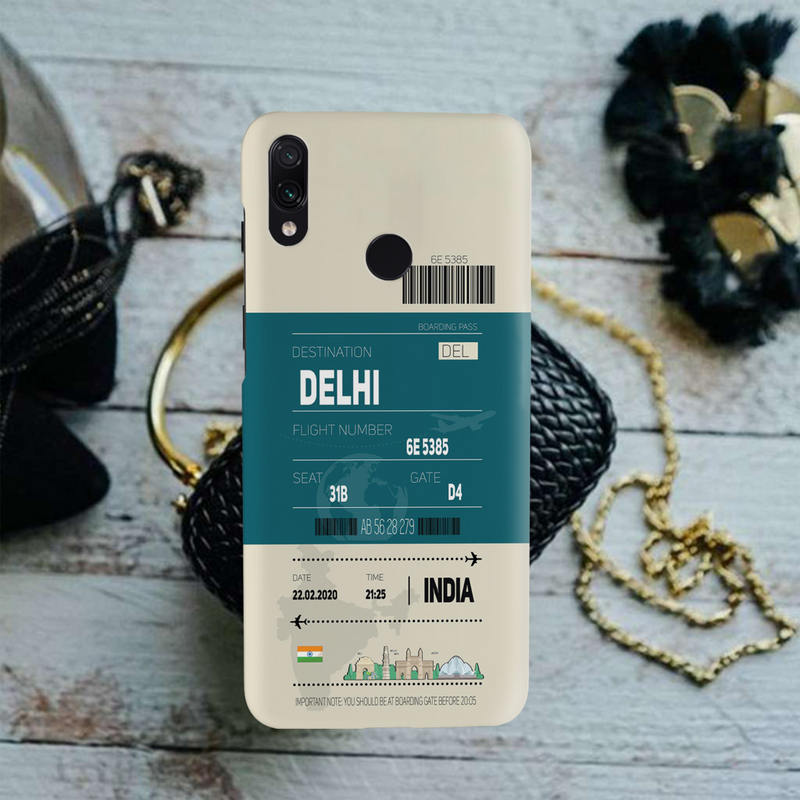 Delhi ticket Printed Slim Cases and Cover for Redmi Note 7 Pro
