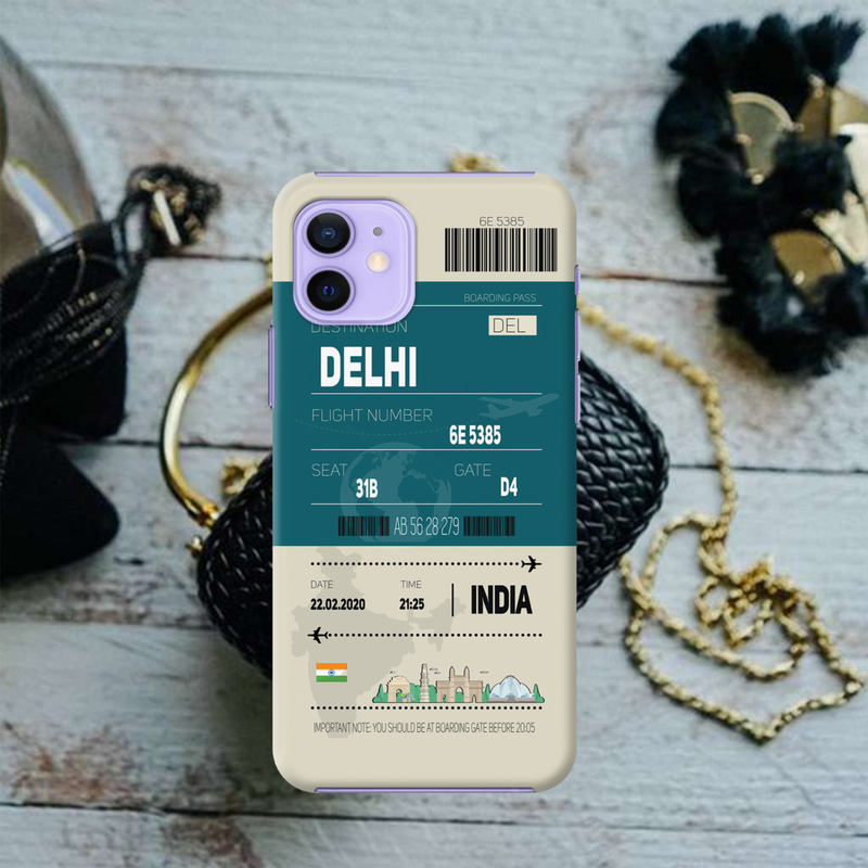 Delhi ticket Printed Slim Cases and Cover for iPhone 11