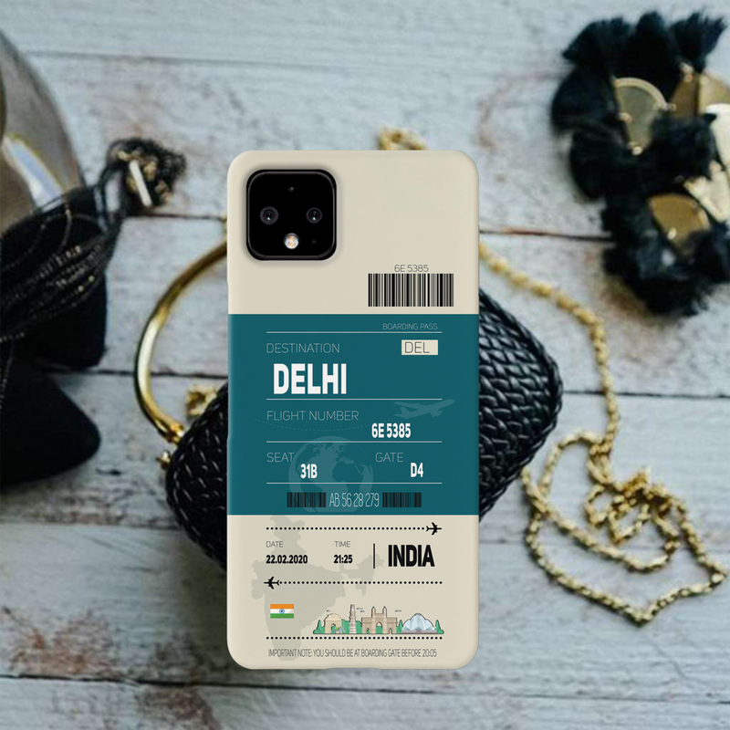 Delhi ticket Printed Slim Cases and Cover for Pixel 4