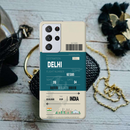 Delhi ticket Printed Slim Cases and Cover for Galaxy S21 Ultra