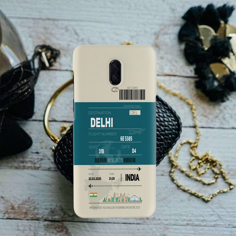 Delhi ticket Printed Slim Cases and Cover for OnePlus 6T