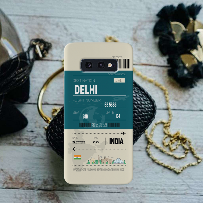 Delhi ticket Printed Slim Cases and Cover for Galaxy S10E