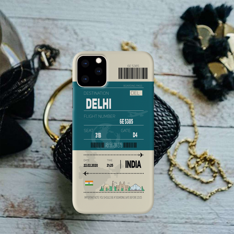 Delhi ticket Printed Slim Cases and Cover for iPhone 11 Pro
