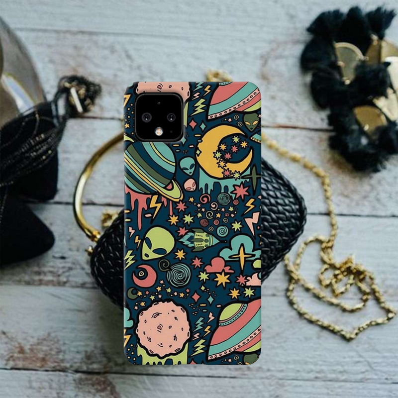 Space Ships Printed Slim Cases and Cover for Pixel 4