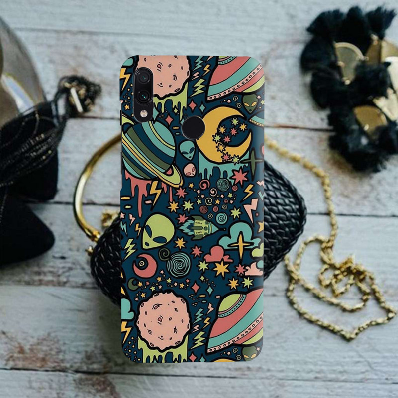 Space Ships Printed Slim Cases and Cover for Redmi Note 7 Pro