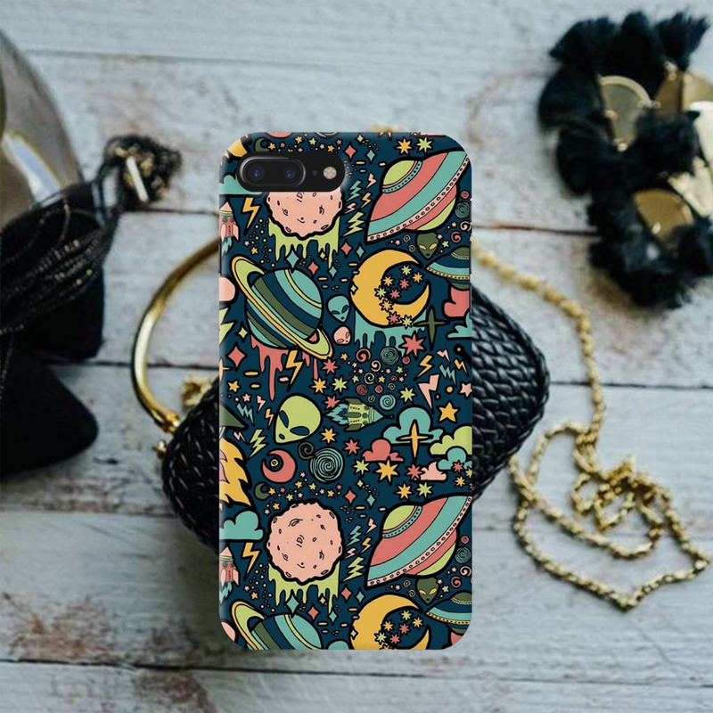 Space Ships Printed Slim Cases and Cover for iPhone 8 Plus