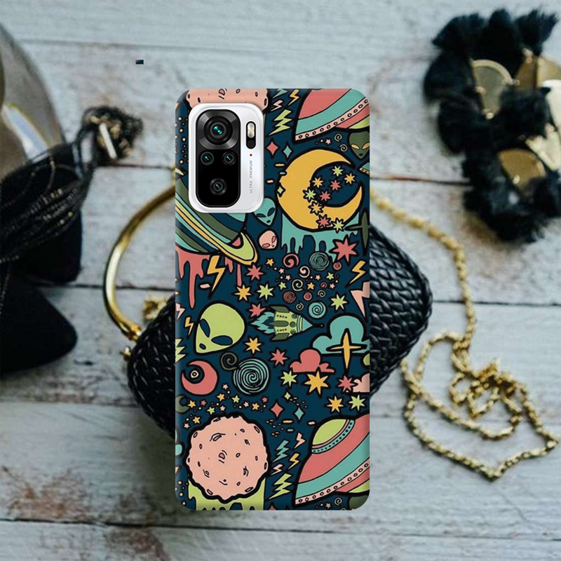 Space Ships Printed Slim Cases and Cover for Redmi Note 10