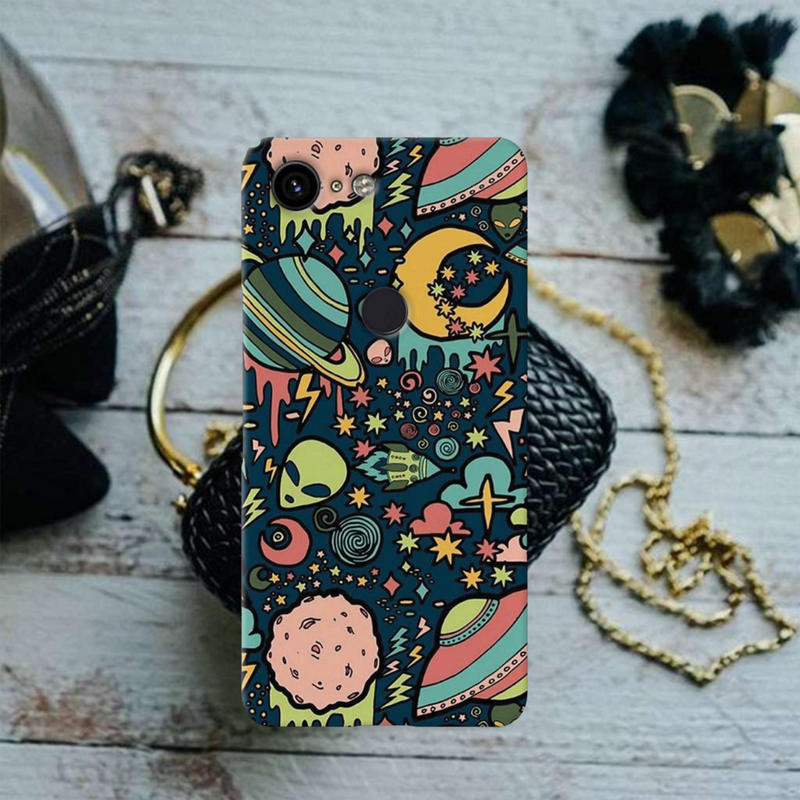 Space Ships Printed Slim Cases and Cover for Pixel 3XL
