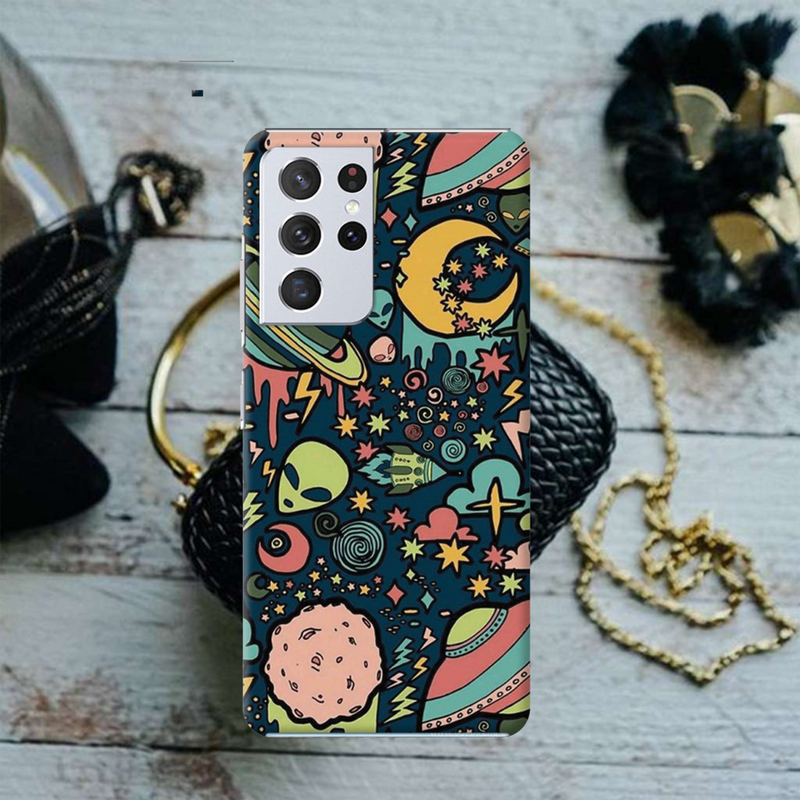 Space Ships Printed Slim Cases and Cover for Galaxy S21 Ultra