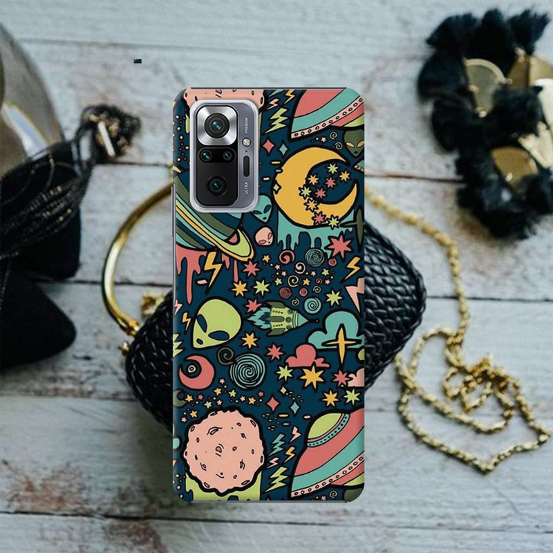 Space Ships Printed Slim Cases and Cover for Redmi Note 10 Pro