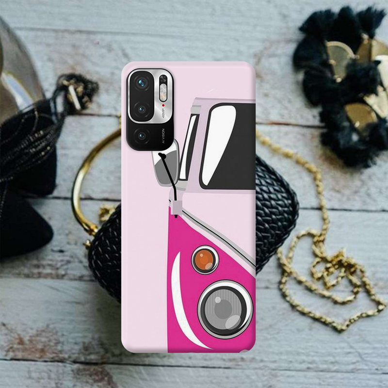 Pink Volkswagon Printed Slim Cases and Cover for Redmi Note 10T