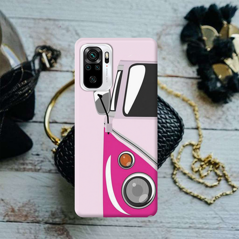 Pink Volkswagon Printed Slim Cases and Cover for Redmi Note 10