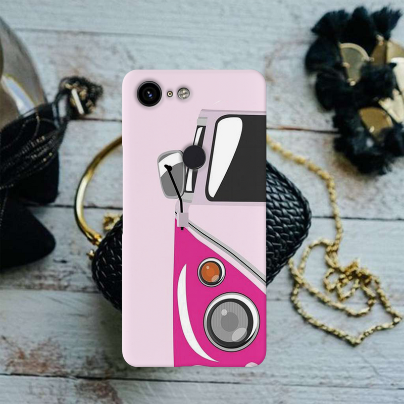 Pink Volkswagon Printed Slim Cases and Cover for Pixel 3
