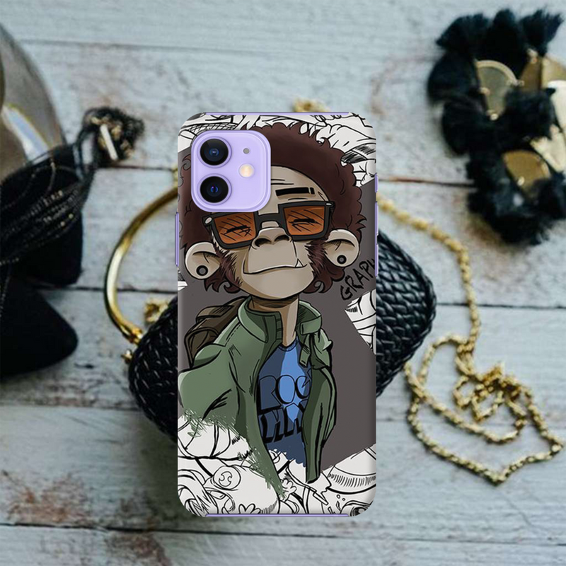 Monkey Printed Slim Cases and Cover for iPhone 12 Mini
