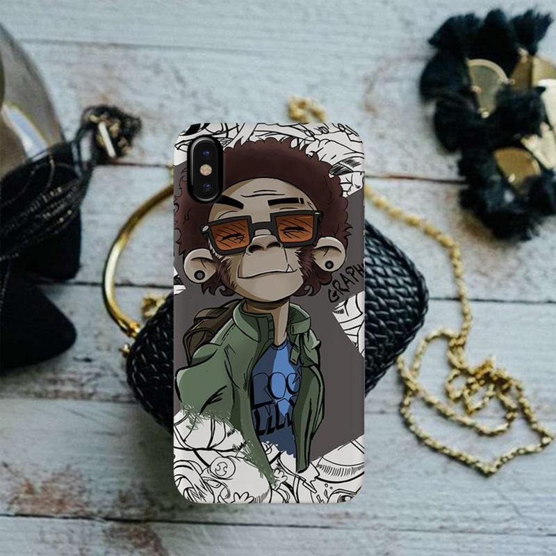 Monkey Printed Slim Cases and Cover for iPhone XS