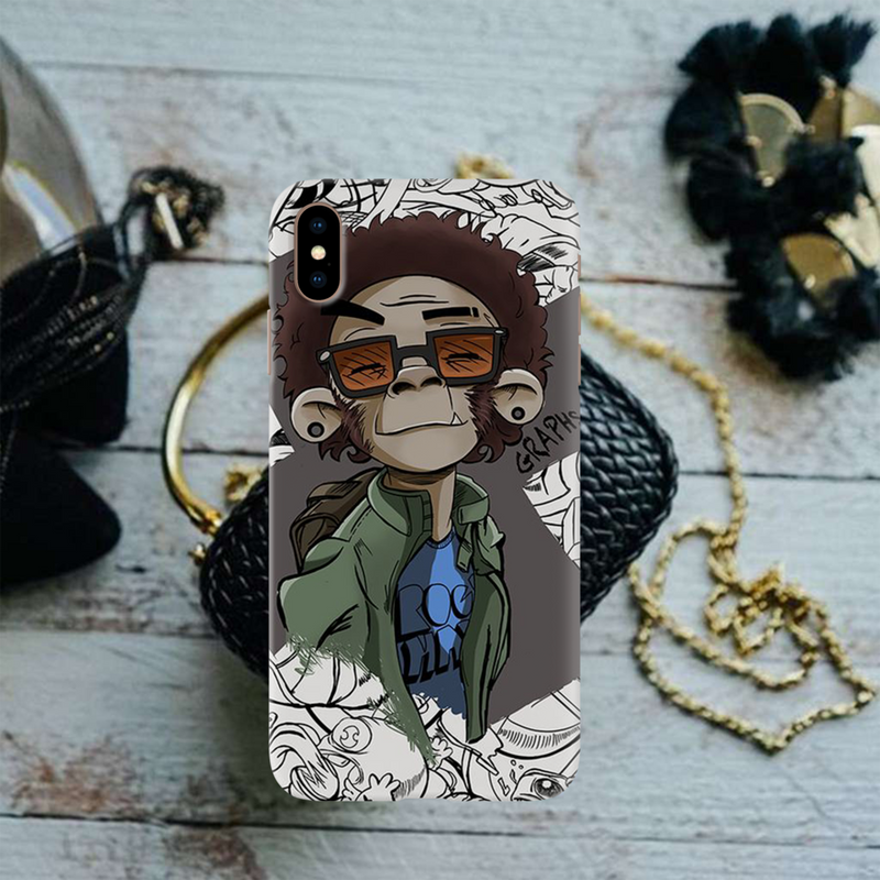 Monkey Printed Slim Cases and Cover for iPhone XS Max