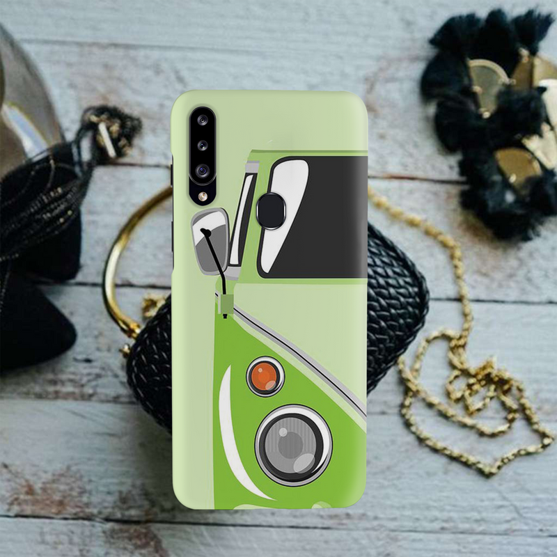 Green Volkswagon Printed Slim Cases and Cover for Galaxy A20S