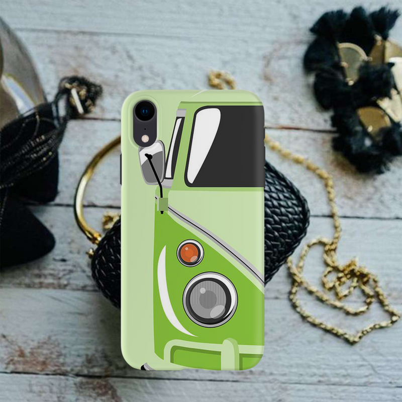 Green Volkswagon Printed Slim Cases and Cover for iPhone XR