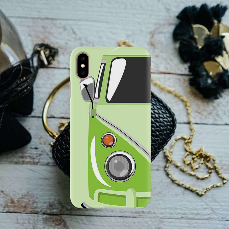 Green Volkswagon Printed Slim Cases and Cover for iPhone XS Max
