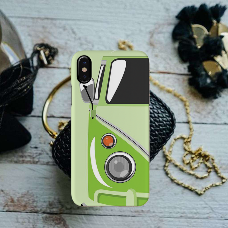 Green Volkswagon Printed Slim Cases and Cover for iPhone X