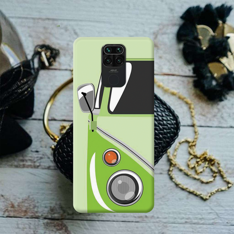 Green Volkswagon Printed Slim Cases and Cover for Redmi Note 9