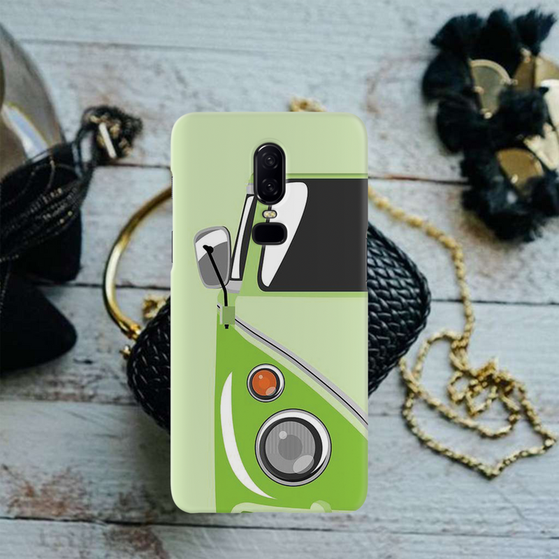 Green Volkswagon Printed Slim Cases and Cover for OnePlus 6