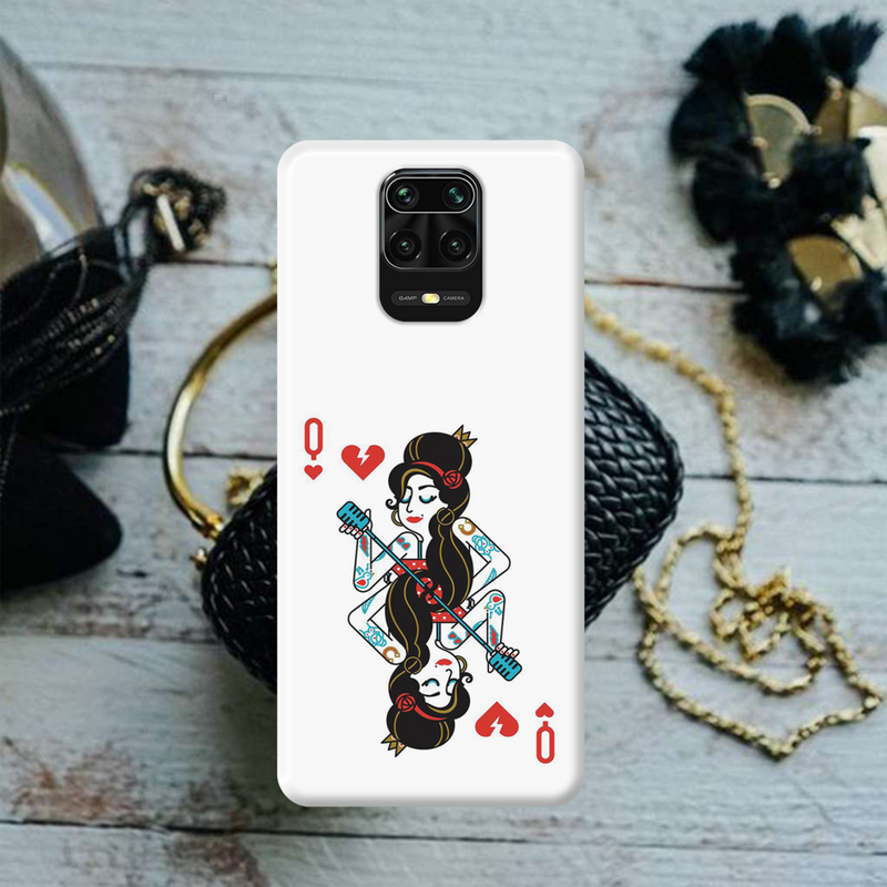 Queen Card Printed Slim Cases and Cover for Redmi Note 9 Pro Max