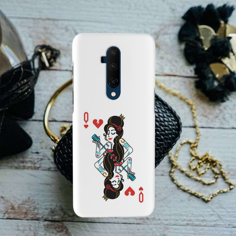 Queen Card Printed Slim Cases and Cover for OnePlus 7T Pro